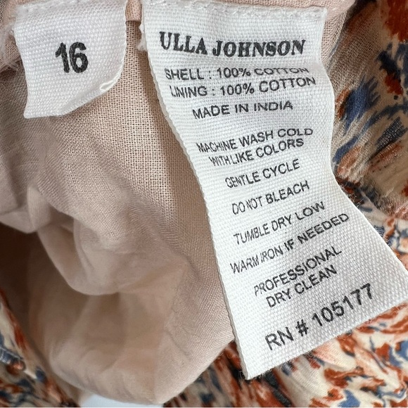 Ulla Johnson NWT Marielle Floral Mini Dress in Pearl size 16 - Picture 9 of 11